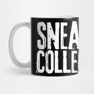 Sneaker Collector Distressed Font WHT Mug